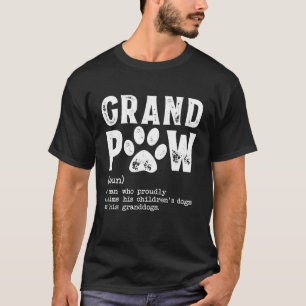 Camiseta Grand Paw Vovô Dog Pai Definição Pawpa Pai