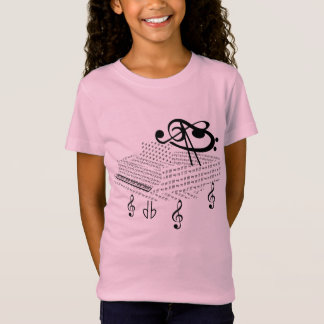 Camiseta Grand piano, Beethoven, notas de música