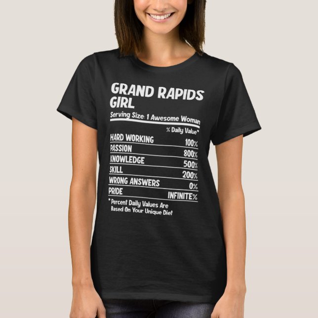 Camiseta Grand Rapids Girl (Frente)
