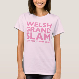 Camiseta Grand slam de Galês eu posso senti-lo em meu