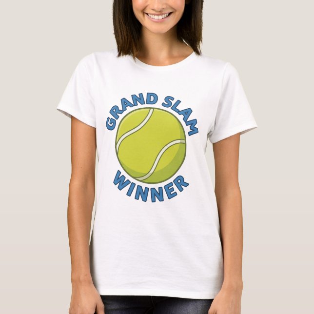 Camiseta Grand Slam Winner Tennis Ball Sports Champion (Frente)