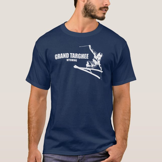 Camiseta Grand Targhee Resort Wyoming Skier (Frente)