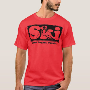 Camiseta Grand Targhee, Wyoming SKI Graphic para esquiar o