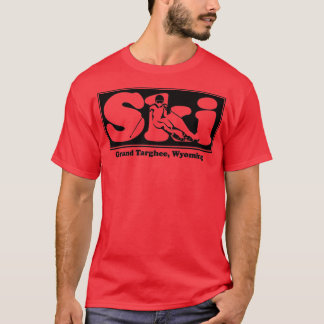 Camiseta Grand Targhee, Wyoming SKI Graphic para esquiar o 