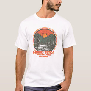 Camiseta Grand Teton montanhas Parque Nacional Wyoming