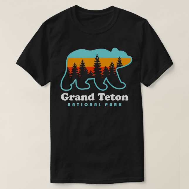 Camiseta Grand Teton National Park Montanhas Teton (Frente do Design)