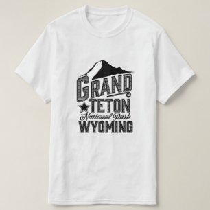 Camiseta Grand Teton National Park, Poster vintage Wyoming