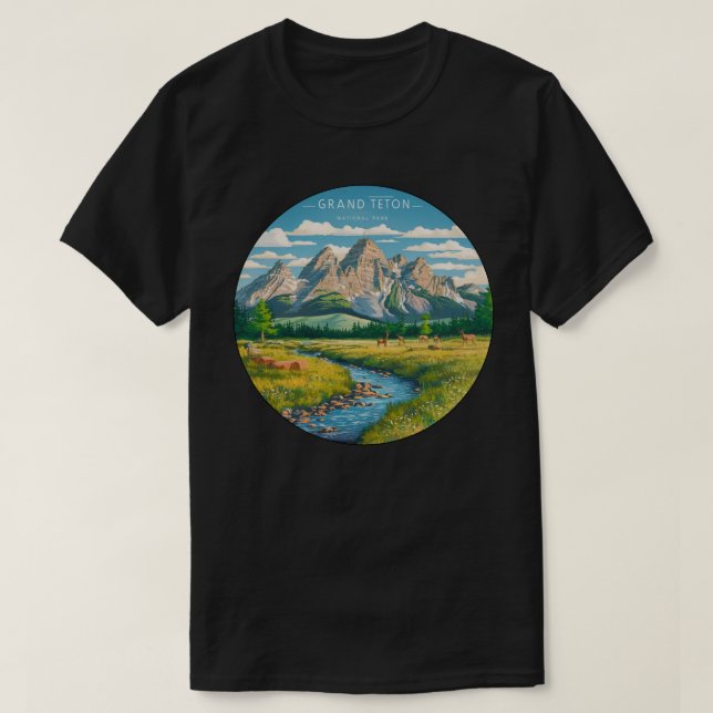 Camiseta Grand Teton National Park Wyoming (Frente do Design)