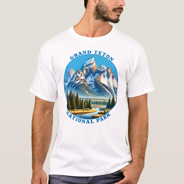 Camiseta Grand Teton National Park, Wyoming, EUA (Frente)