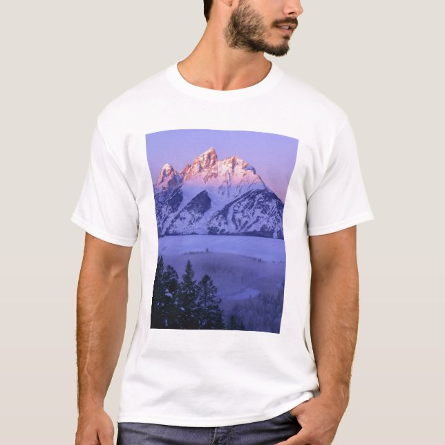 Camiseta GRAND TETON NATIONAL PARK, WYOMING. EUA. Nevoeiro  (Frente)