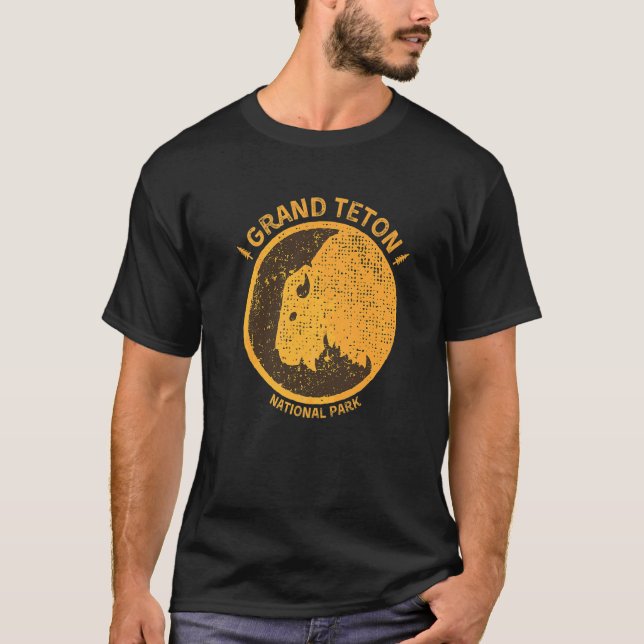 Camiseta Grand Teton Wyoming National Park Bison (Frente)