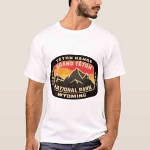Camiseta Grand Teton Wyoming Vintage Grunge Desgastado � S