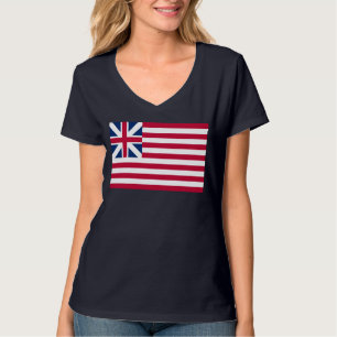 Camiseta Grand Union, 1ª Bandeira dos EUA das Colônias
