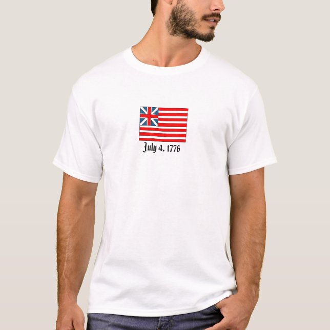 Camiseta Grand Union Flag, 4 de julho de 1776 (Frente)