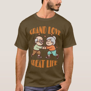 Camiseta grande amor vida excelente - dia dos avós