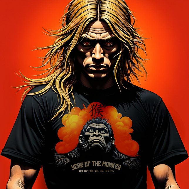 Camiseta Grande Ano do Macaco (Criador carregado)