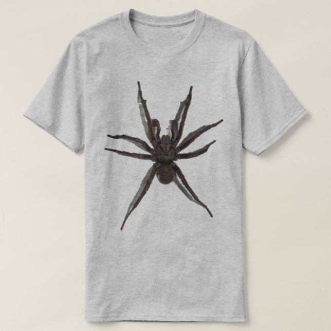 Camiseta Grande aranha assustadora (Frente do Design)