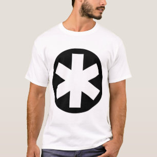 Camiseta Grande Asterisco - Preto e Branco