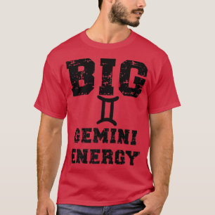 Camiseta Grande Astrologia Energética Gemini maio Jardim Zo