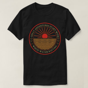 Camiseta Grande Aventura Começa com Rafting