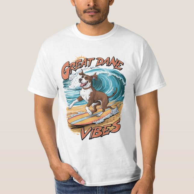 Camiseta Grande Aventura De Surfe De Dane (Frente)