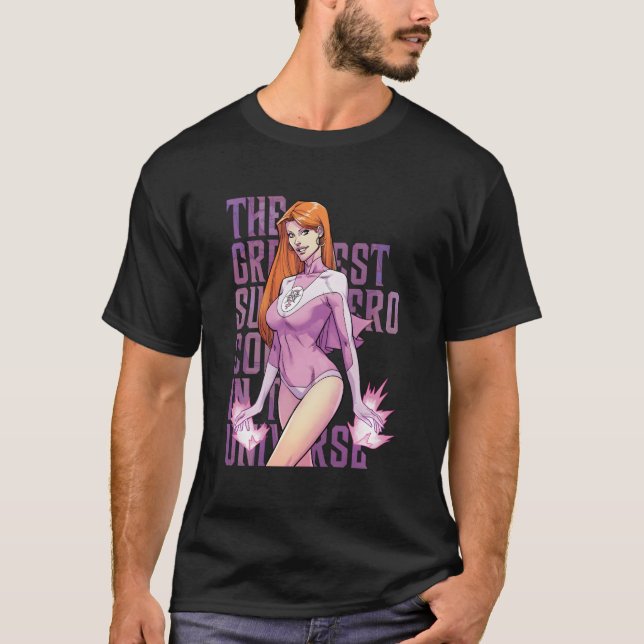 Camiseta Grande BD Invencível - Eva Atom (Frente)