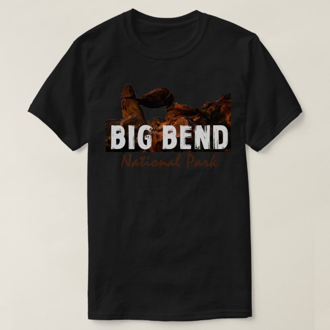 Camiseta Grande Bend National Park Viagem Estado do Texas (Frente do Design)