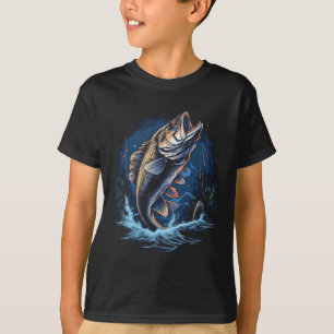 Camiseta Grande Boca Byss Pescaria Peixe Pequeno Pescador