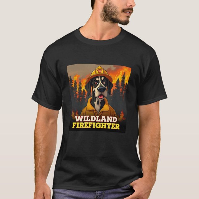 Camiseta Grande Bombeiro Dane Wildland (Frente)
