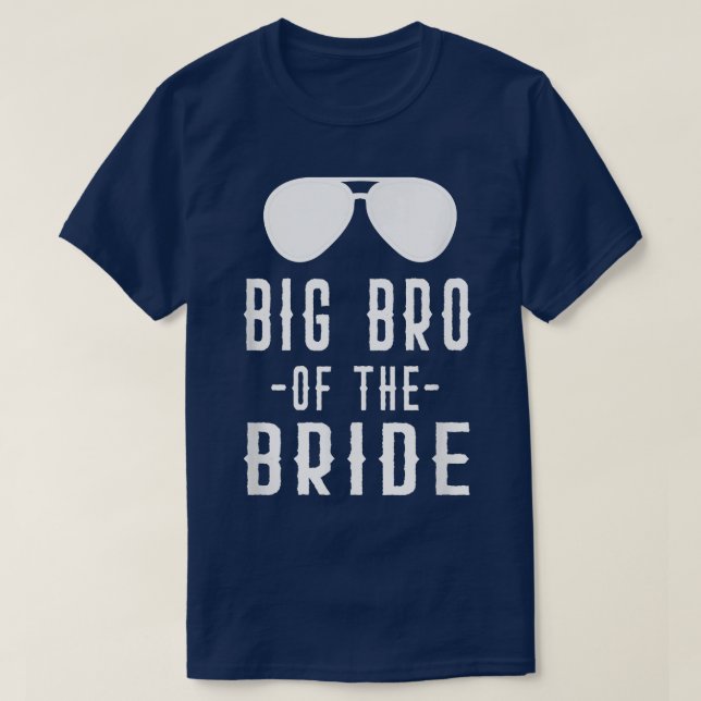 Camiseta Grande Bro do Solteiro Bride Correspondente ao Irm (Frente do Design)