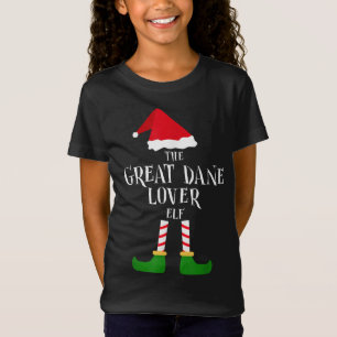 Camiseta Grande Cachorro Dane Ao Longo Do Elf, Natal A Corr