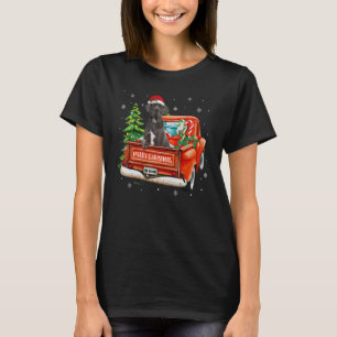 Camiseta Grande Cão Dogue Alemão Anda Caminhão Vermelho Nat