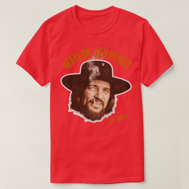 Camiseta Grande Chefe Hoss Waylon Jennings Tributo (Frente do Design)