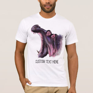 Camiseta Grande Coleção de Desenho Animal do Hippo - Adic