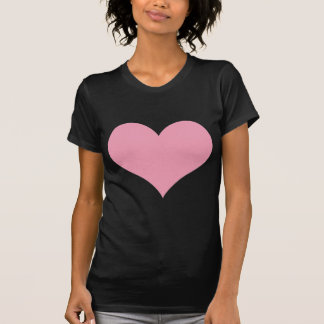 Camiseta Grande Coração de Amor Rosa