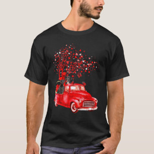 Camiseta Grande Dane Andando Namorados Vermelho Borboleta E