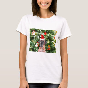 Camiseta Grande Dane com Caixas de Presente de Árvore de Na