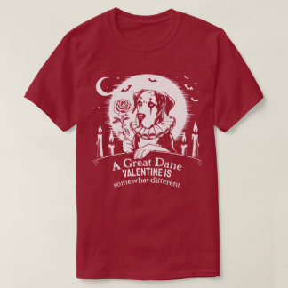 Camiseta Grande Dane do Dia dos Namorados Humor de Amante d
