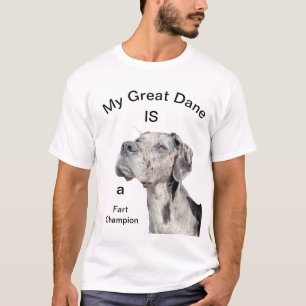 Camiseta Grande Dane Fart Engraçado