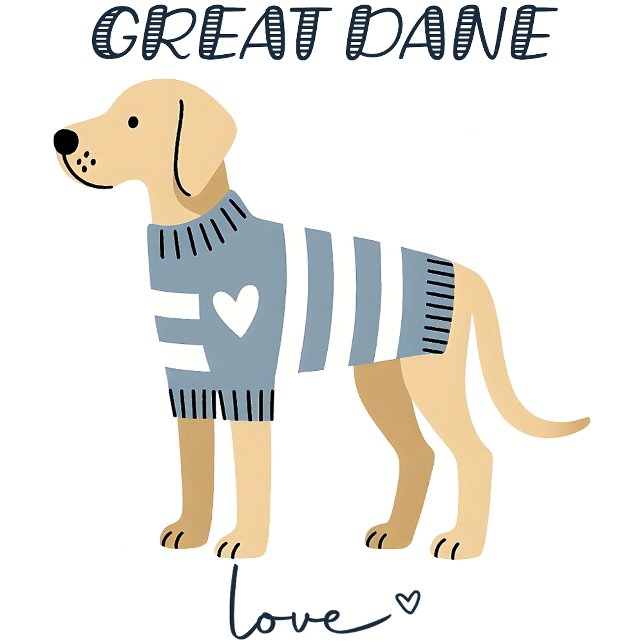 Camiseta Grande Dane Love (Criador carregado)