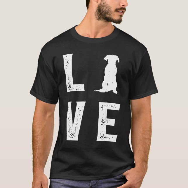 Camiseta Grande dane Love 1 (Frente)