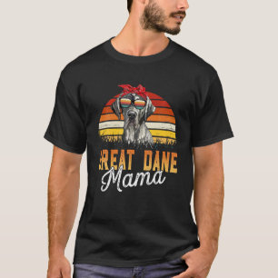 Camiseta Grande Dane Mama Melhor Dane Mãe Nunca Mães D