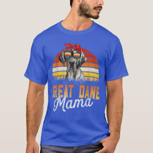 Camiseta Grande Dane Mama Melhor Dane Mãe Nunca Mães D