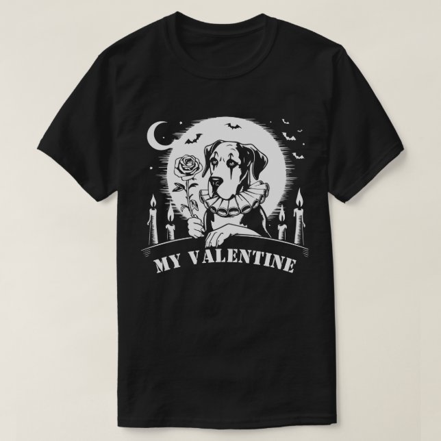 Camiseta Grande Dane "Meu Amor" (Frente do Design)