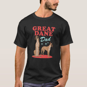 Camiseta Grande Dane Pai Dane Proprietário de Cachorro Gran