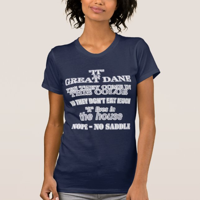 Camiseta Grande Dane Walking Respostas (Frente)