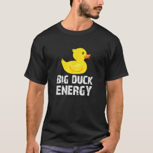 Camiseta Grande Design de Pato de Borracha Amarelo de Energ