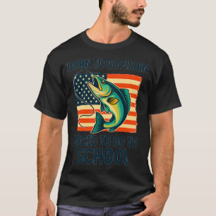 Camiseta Grande Design de Pesca para Homens e Meninos Sasqu