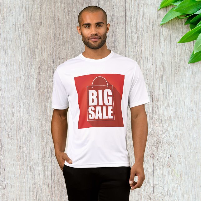 Camiseta Grande Design de varejo vermelho (Criador carregado)