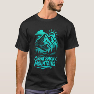 Camiseta Grande Design Urbano de Grafite das Montanhas Smok